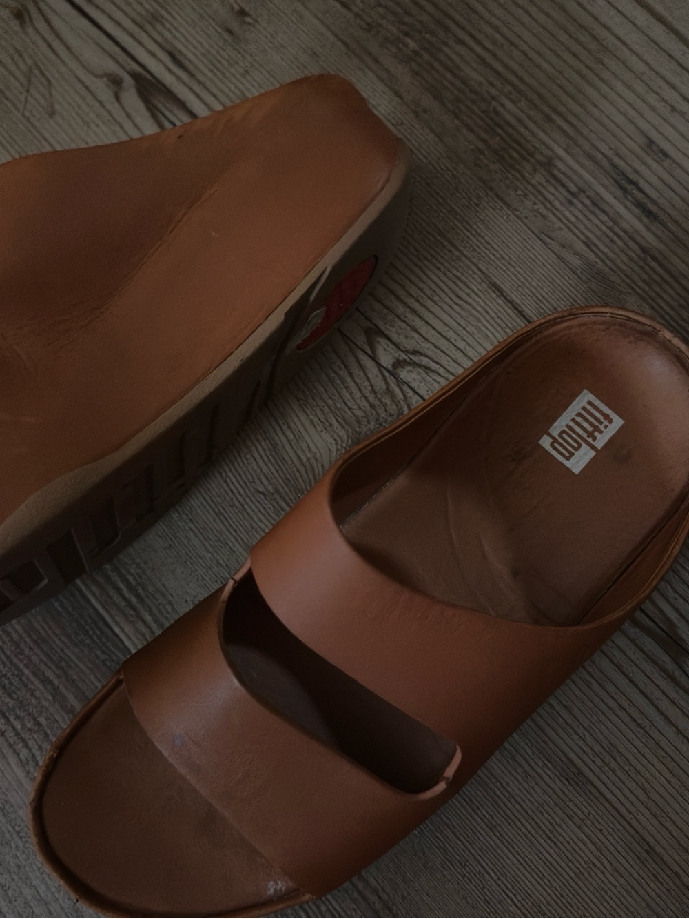 FitFlop  Brown Slide Sandals